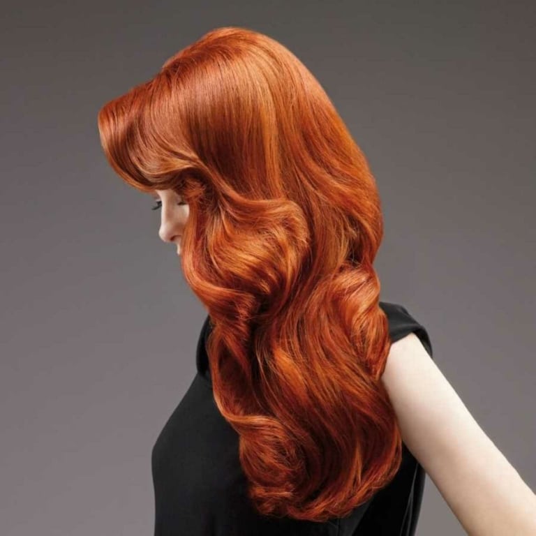 Hair thickening for red long hair